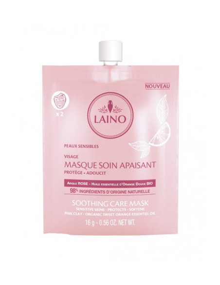 Masque soin apaisant peaux sensibles 16 g – Laino