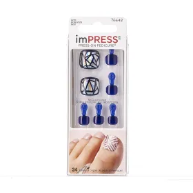 Faux ongles impress press-on pedicure ongles de pied bipt016 – Kiss new york