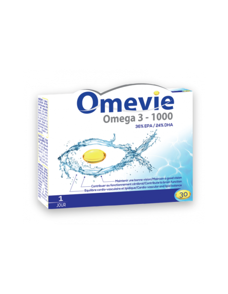 Vital Omevie Oméga-3 1000 – 30 capsules | cosmetique.tn