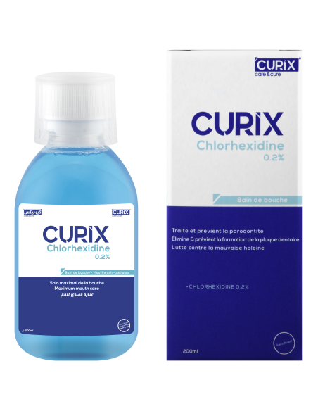 Curix CHX 0,2 % Bain de bouche sans alcool 200 ml