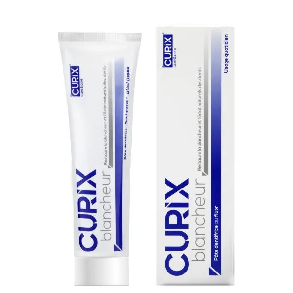 Dentifrice blancheur + brosse à dents gratuite - Curix