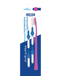 Brossette interdentaire Mini (0.8-0.9mm) + brosse à dents offerte - Curix