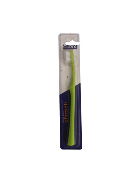 Brosse à dents ultrasoft couleur verte - Curix
