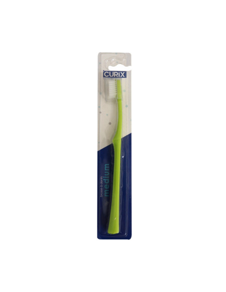 Brosse à dents Medium  couleur vert clair - Curix | cosmetique.tn