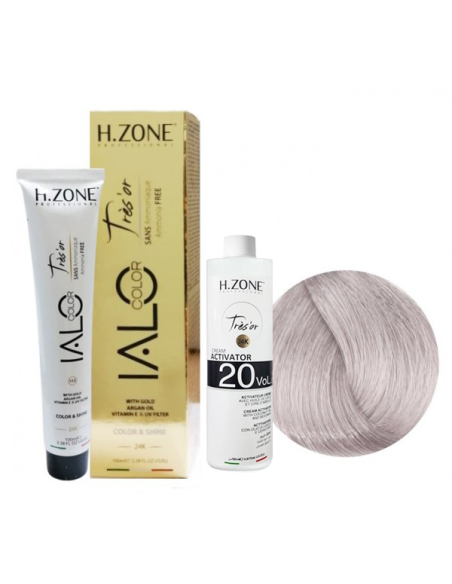 Coloration ialo trés'or blond platine cendré 10.21 sans ammoniaque 100 ml -h-zone
