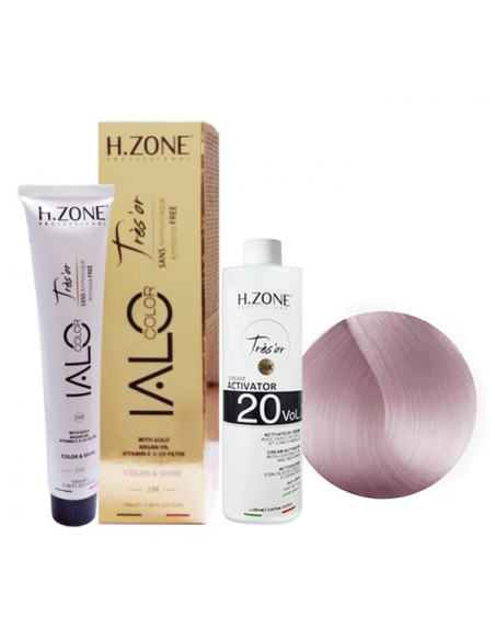Coloration ialo trés'or super blond plantine violet 11.7 sans ammoniaque 100 ml -h-zone