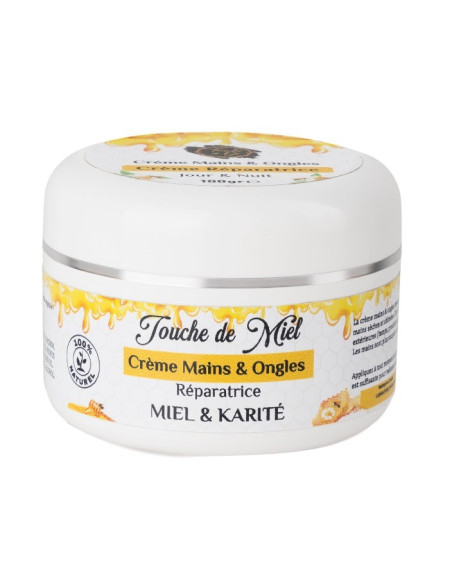 Crème Réparatrice mains et ongles au miel et karité | Touche D’Or