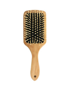 Brosse à cheveux pneumatique en bois — 8 × 24 cm