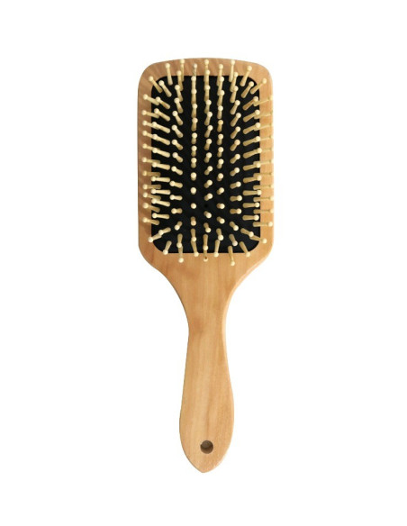 Brosse à cheveux pneumatique en bois — 8 × 24 cm