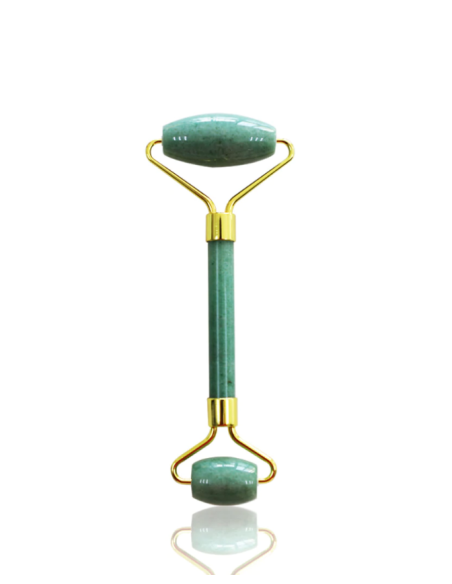 Rouleau massage visage en pierre turquoise foncé | Cosmetique.tn