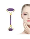 Rouleau pierre naturelle de jade pour le visage Violet | cosmetique.tn