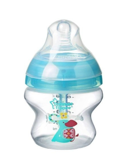 Biberon Advanced Anti-Colic 150 ml éléphant turquoise 0 mois et + | Tommee Tippee