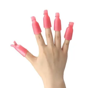 Capuchon en plastique pour enlever le vernis à ongles 10 pièces