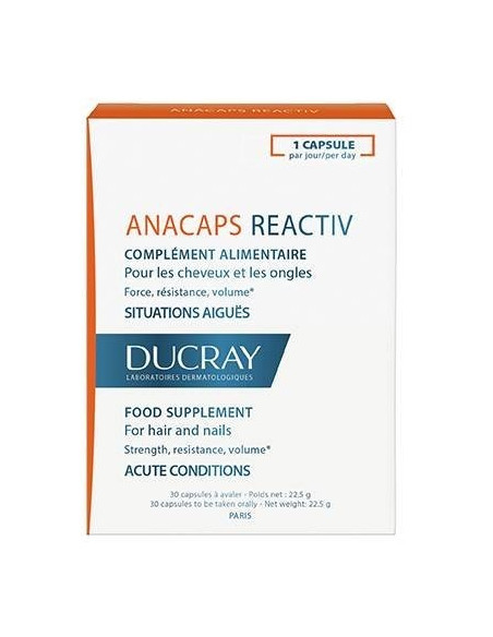 Ducray Anacaps Réactiv complément cheveux, 30 capsules