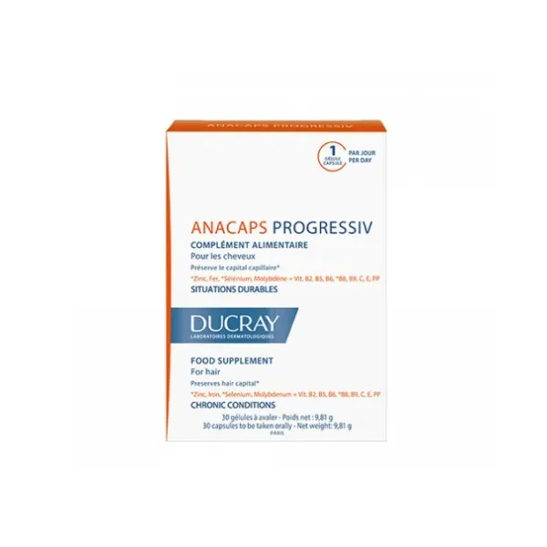 Anacaps Progressiv 30 gélules - Ducray