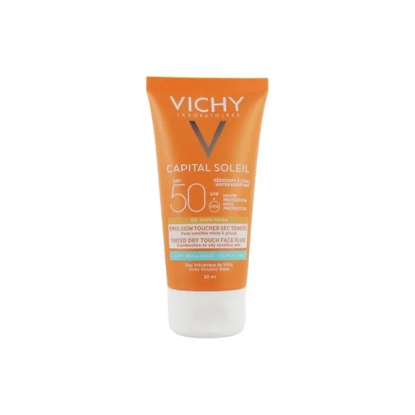 Ideal soleil spf50+ bb emulsion toucher sec teintée 50ml - Vichy