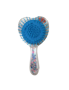 Brosse à cheveux cœur bleue – Vepa