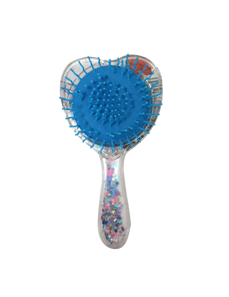 Brosse à cheveux cœur bleue – Vepa