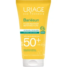 Bariésun fluide matifiant spf50+  50 ml très haute protection peaux mixtes à grasses -uriage