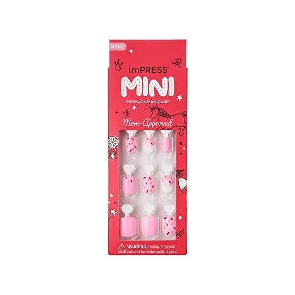 Mini ongles à pression pour enfants - Super Duper - 20ct - KIMK01 - Kiss imPRESS
