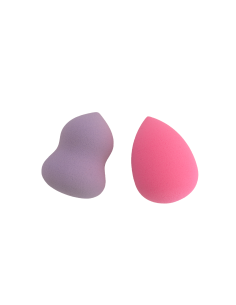 Lot de 2 eponge anti-cerne rose & mauve