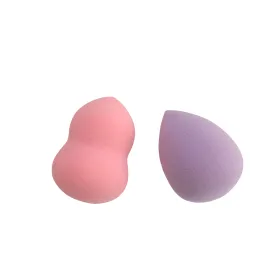 Lot de 2 eponge anti-cerne rose claire & mauve