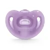 Sucette sensitive avec boite 0-6m violet - Nuk