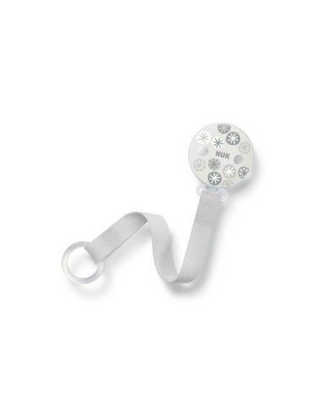 Attache sucette ruban duo Gris - Nuk | cosmetique.tn