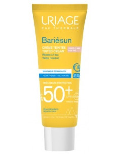 Bariésun crème teintée solaire spf50+ peaux sensibles 50ml -uriage
