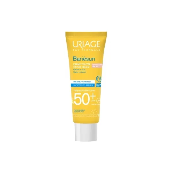 Bariésun crème teintée solaire spf50+ peaux sensibles 50ml -uriage