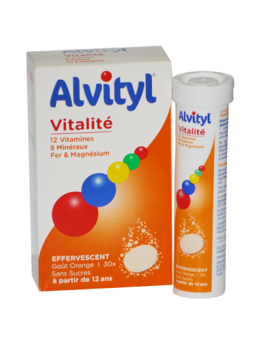 Alvityl Vitalité Orange 30 comprimés effervescents