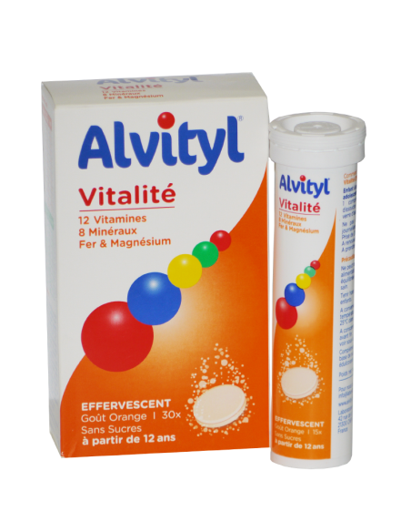Alvityl Vitalité Orange 30 comprimés effervescents