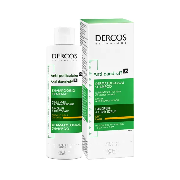 Vichy Dercos technique shampooing anti-pelliculaire cheveux secs 200ml