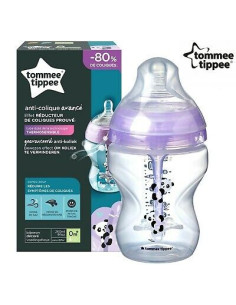 Close to nature biberon Panda lilas 0m+ 260ml - Tommee tippee
