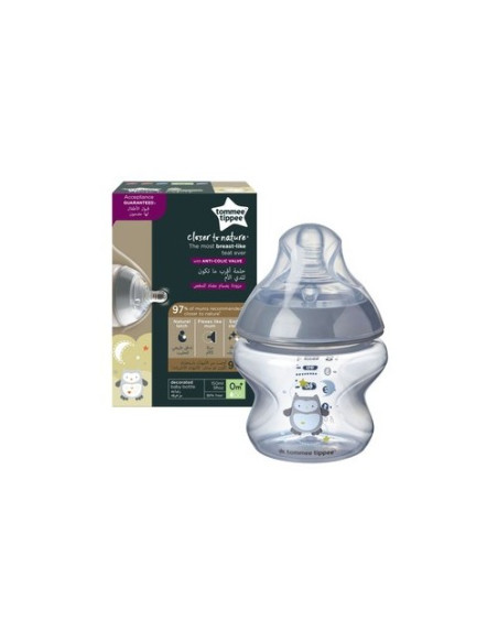 Close to nature biberon chouette gris 0m+ 150ml - Tommee tippee | cosm