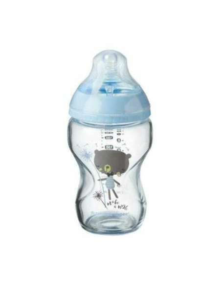 Biberon en Verre Bleu Closer to Nature 250 ml 0M+ ours -Tommee Tippee