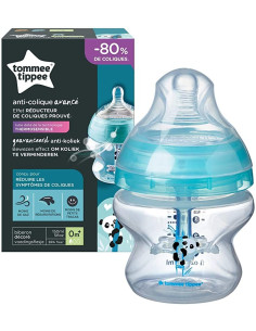 Biberon Advanced anti-colique panda turquoise 0m+ 150ml - Tommee tippee