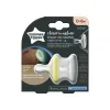 Close to nature 2 sucettes breast like nuit 0-6 - Tommee tippee
