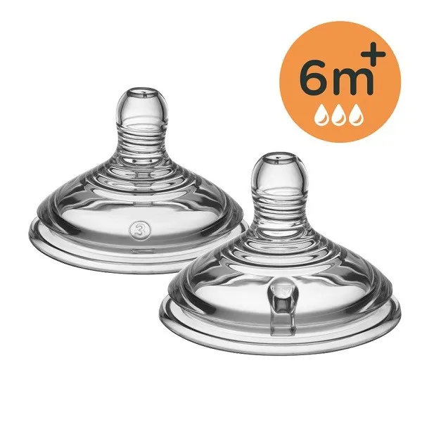 Close to nature 2 tetines debit rapide 6m+ - Tommee tippee