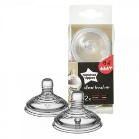 Close to nature 2 tétines préparation épaisse 6m+ - Tommee tippee