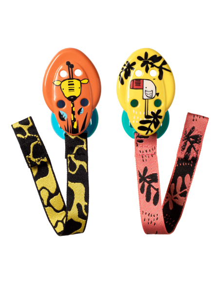 2 attaches sucettes clip-on 0m+ jaune - Tommee tipee | cosmetique.tn