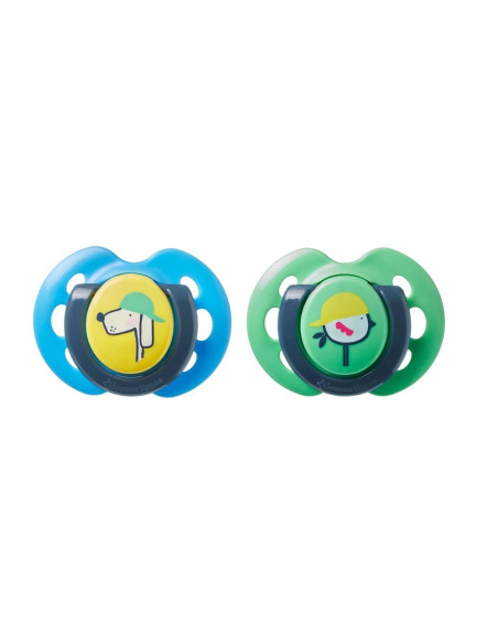 2 sucettes fun style vert 0-6m - Tommee tippee | cosmetique.tn