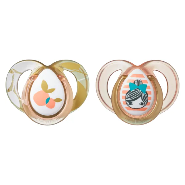 2 Sucette Soothers fille 6-18M - Tommee tippee
