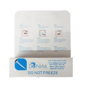 Colle à applique au pinceau pour faux cils blanc -donna