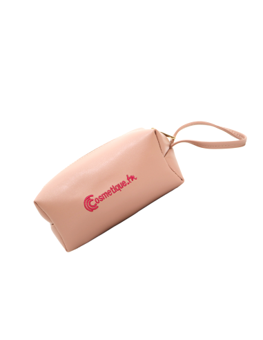 Trousse de maquillage saumon