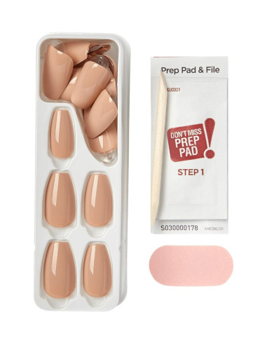 imPRESS Latte IMC506C – 30 faux ongles autocollants | KISS