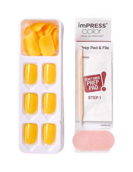 imPRESS Yolo KIMC022C – 30 faux ongles autocollants | KISS