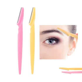 Pack de 2 lames sourcil Rose-Jaune - Eyebrow Razor