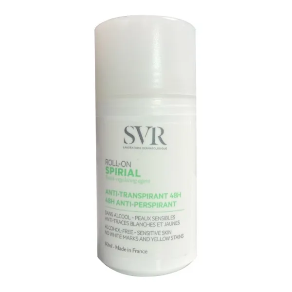 SVR Spirial roll-on déodorant anti-transpirant intense 48h 50ml