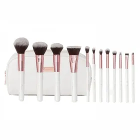 Trousse 14 pinceaux maquillage blanc- bh cosmetics